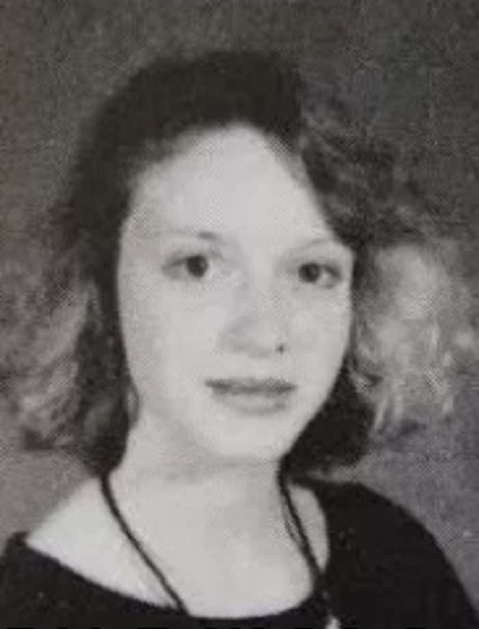 Christina in her school yearbook.